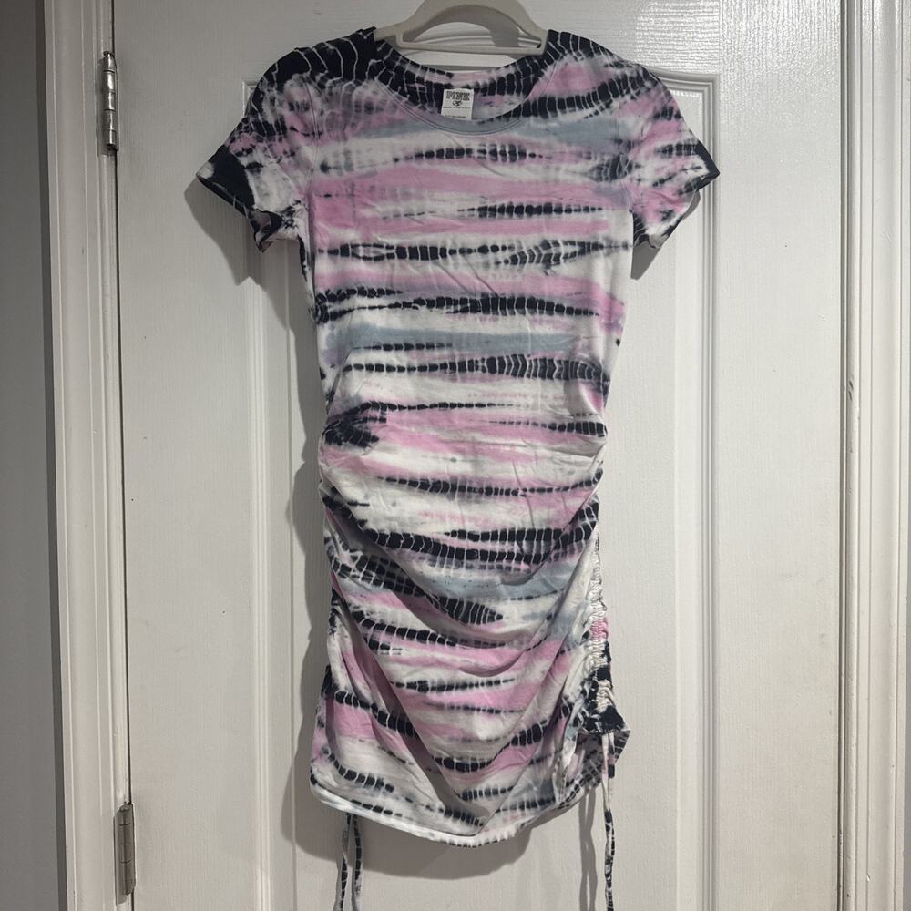 Victoria’s Secret PINK Tie Dye Dress Side Scrunch Dress S